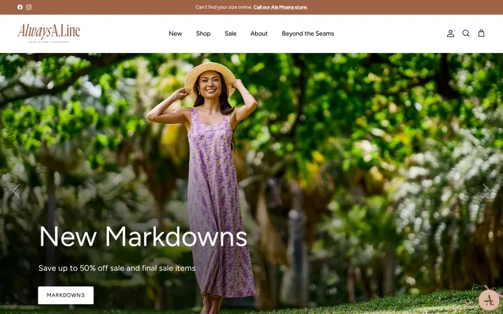 Homepage — Always A.Line