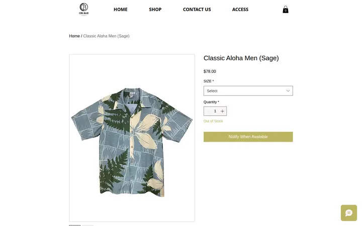 /product-page/classic-aloha-men-sage — Hawaii ID, INC. /CIEL BLUE（2nd Floor of JUNE FABRICS）