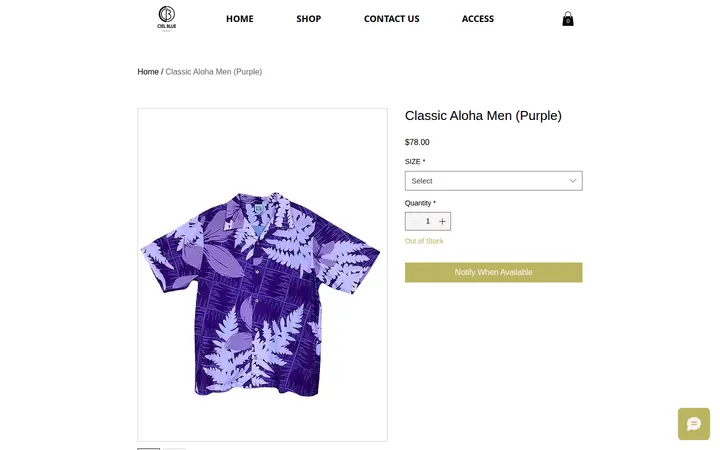 /product-page/classic-aloha-men-purple — Hawaii ID, INC. /CIEL BLUE（2nd Floor of JUNE FABRICS）