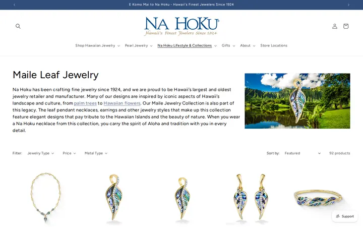 /collections/maile-jewelry — Na Hoku - Hawaii's Finest Jewelers Since 1924