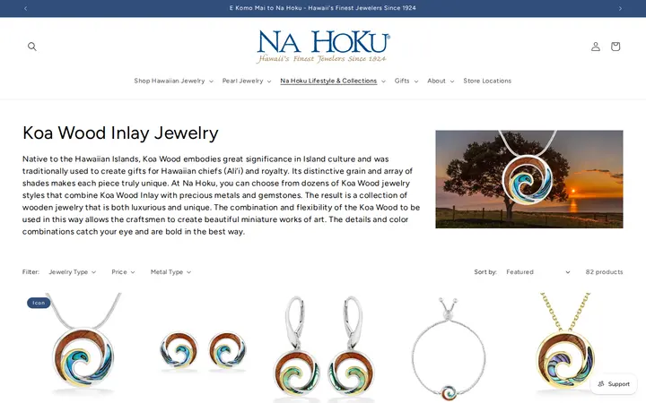 /collections/hawaiian-koa-inlay-collection — Na Hoku - Hawaii's Finest Jewelers Since 1924