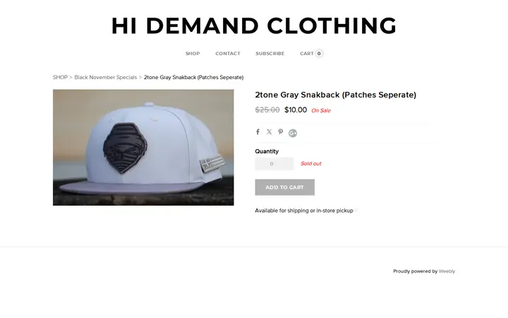 /store/p3319/2tone_Gray_Snakback_%28Patches_Seperate%29.html — HI Demand Clothing