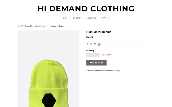/store/p3289/Highlighter_Beanie.html — HI Demand Clothing