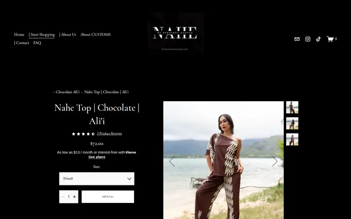 /-celebrationcollection2025/p/nahe-top-chocolate-alii — NAHE Wahine