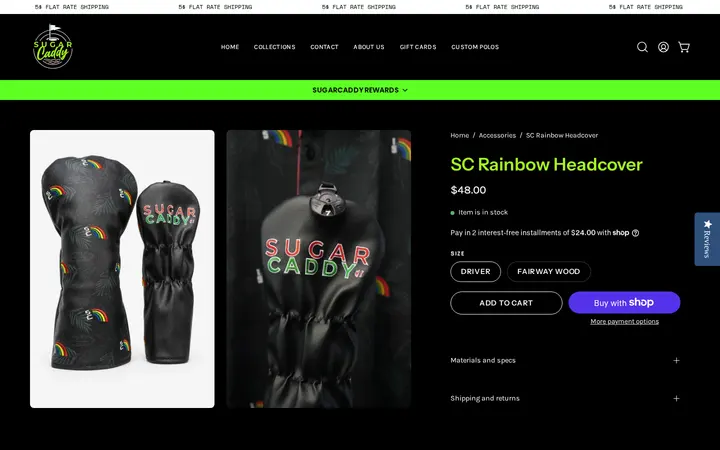 /collections/accessories/products/sc-rainbow-headcover — Sugar Caddy