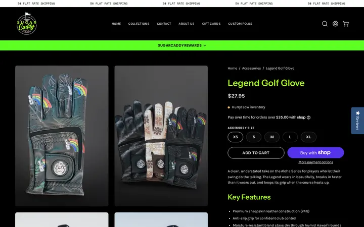 /collections/accessories/products/legend-golf-glove — Sugar Caddy