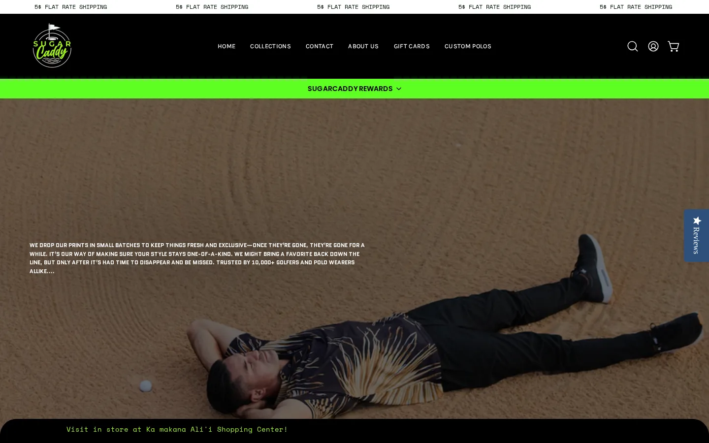 Captured website of Sugar Caddy