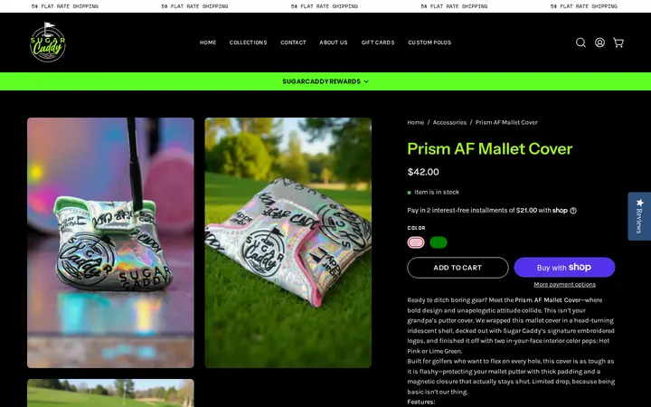 /collections/accessories/products/prism-af-mallet-cover — Sugar Caddy