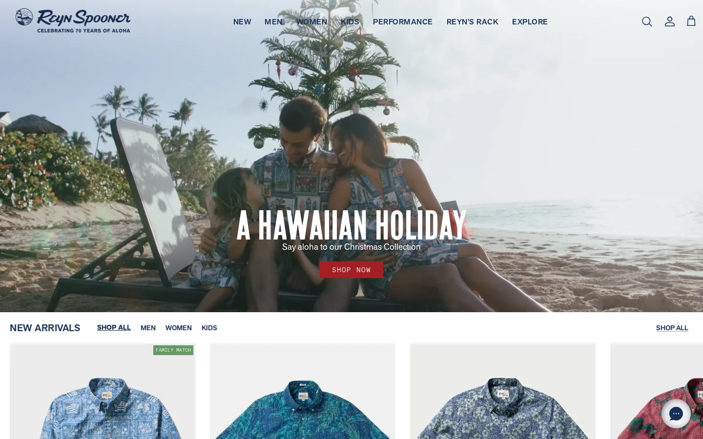 Captured website of Reyn Spooner Ka Makana Ali'i