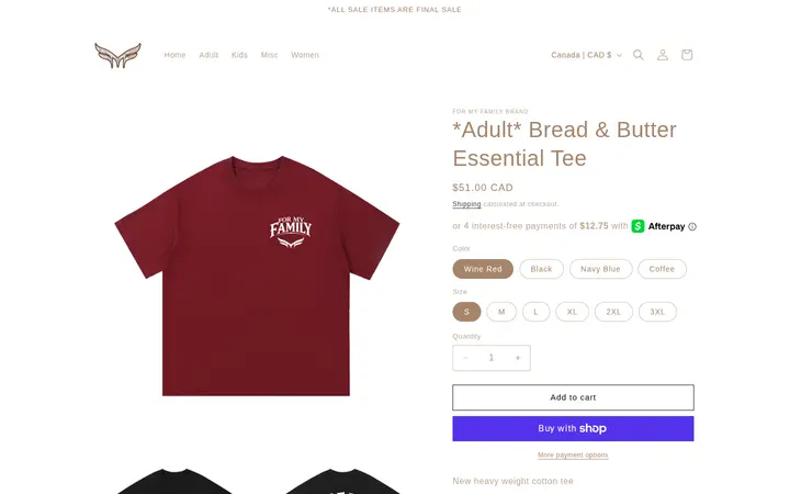 /products/adult-new-bread-butter-heavy-tee — FMF BRAND