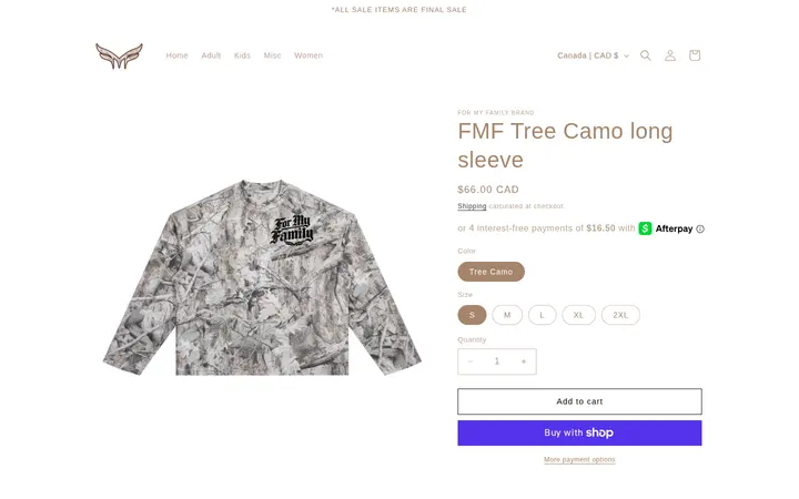 /products/fmf-tree-camo-long-sleeve — FMF BRAND