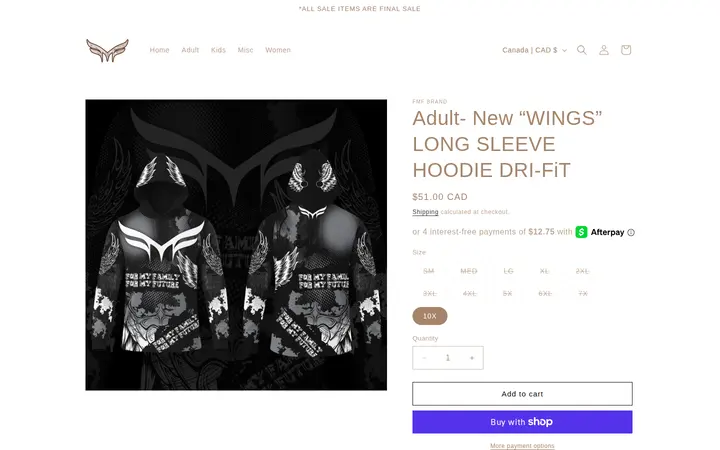 /products/adult-wings-long-sleeve-hoodie-dri-fit — FMF BRAND