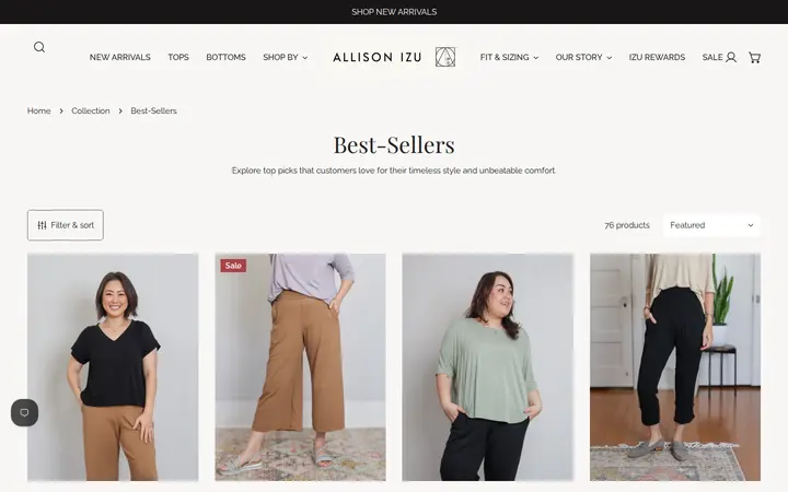 /collections/best-sellers — Allison Izu
