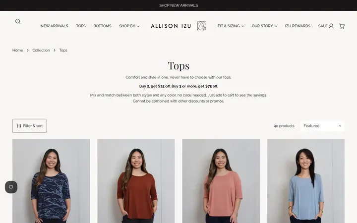 /collections/tops — Allison Izu