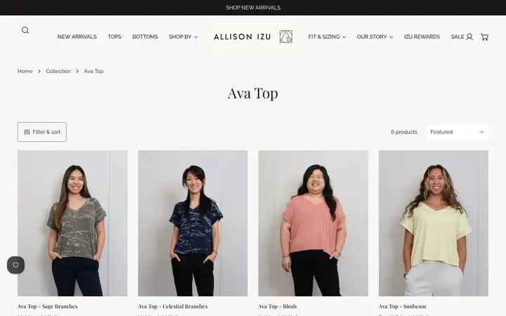 /collections/ava-top — Allison Izu