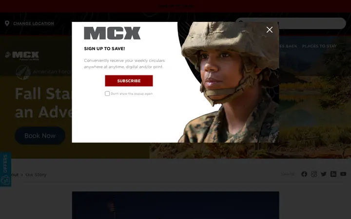 /about/our-story — Marine Corps Exchange
