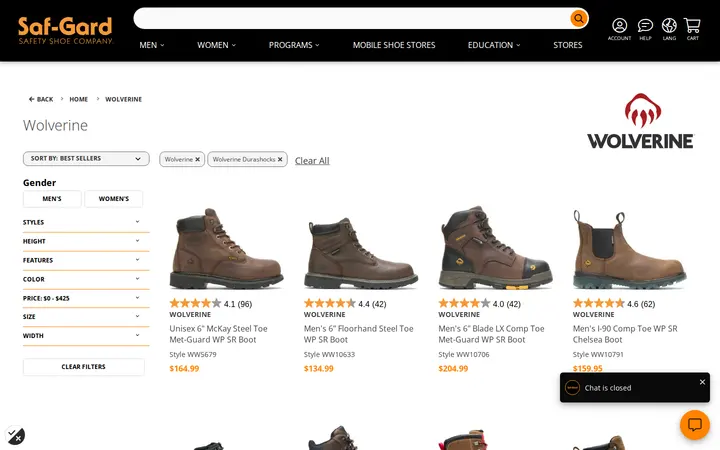 /brands/wolverine — Saf-Gard Safety Shoe Co