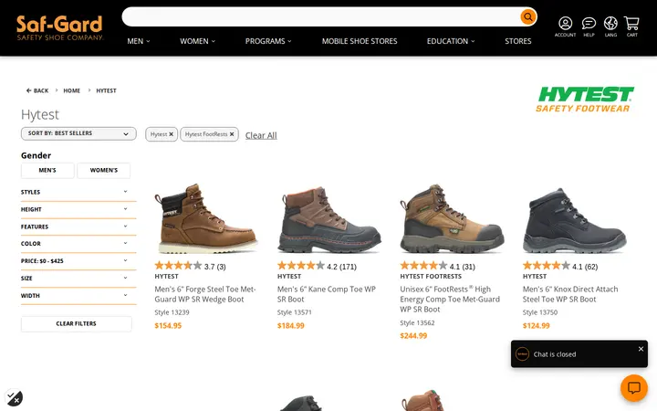 /brands/hytest — Saf-Gard Safety Shoe Co