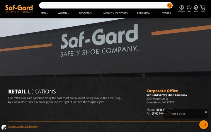 /locations/locally — Saf-Gard Safety Shoe Co
