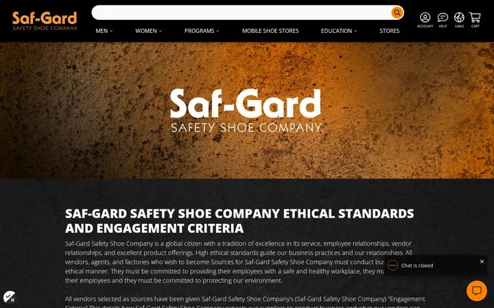 /about-us/ethics — Saf-Gard Safety Shoe Co