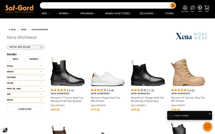 /brands/xena — Saf-Gard Safety Shoe Co