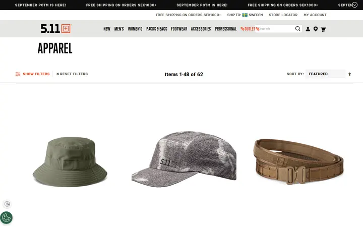 /se-en/accessories/apparel.html — 5.11