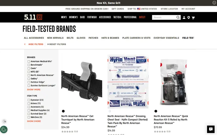 /accessories/field-tested-brands.html — 5.11