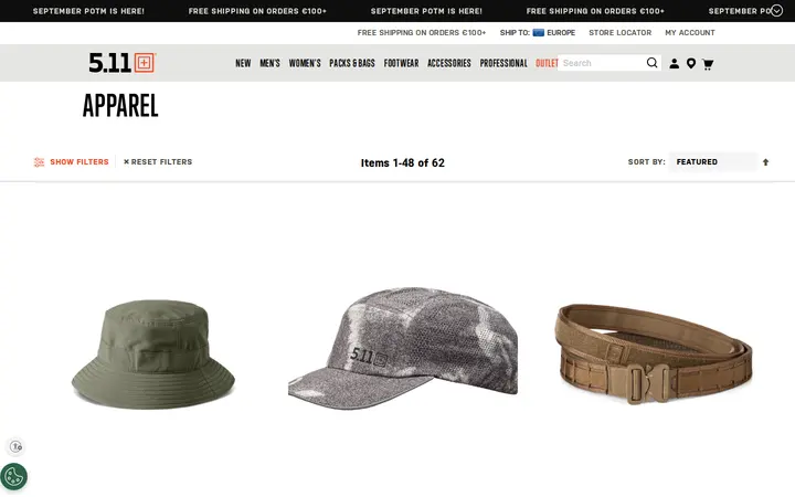/eu-en/accessories/apparel.html — 5.11