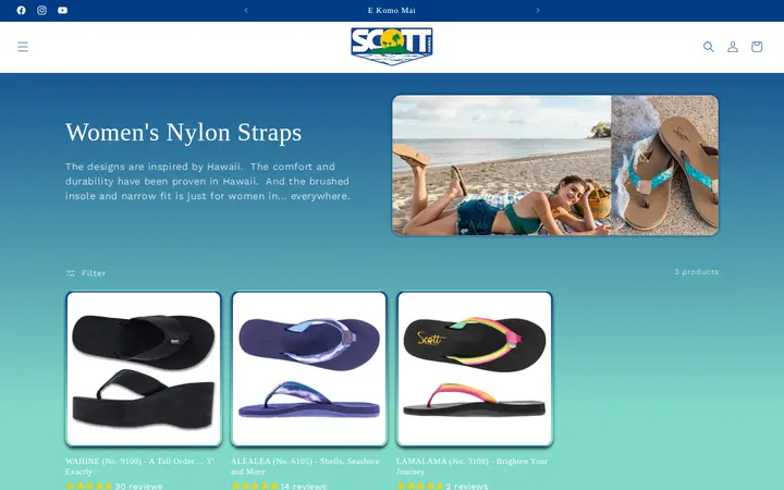 /collections/womens-nylon-strap-sandals — Scott Hawaii