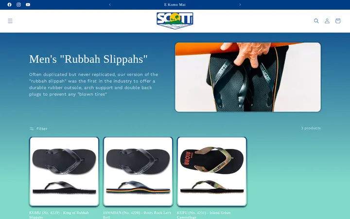 /collections/mens-rubber-sandals — Scott Hawaii