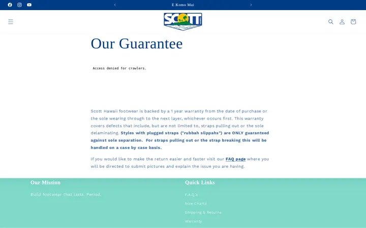 /pages/warranty — Scott Hawaii