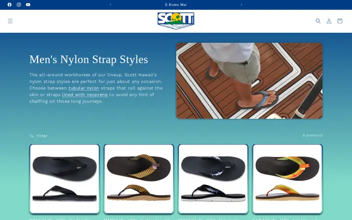 /collections/mens-nylon-strap-sandals — Scott Hawaii