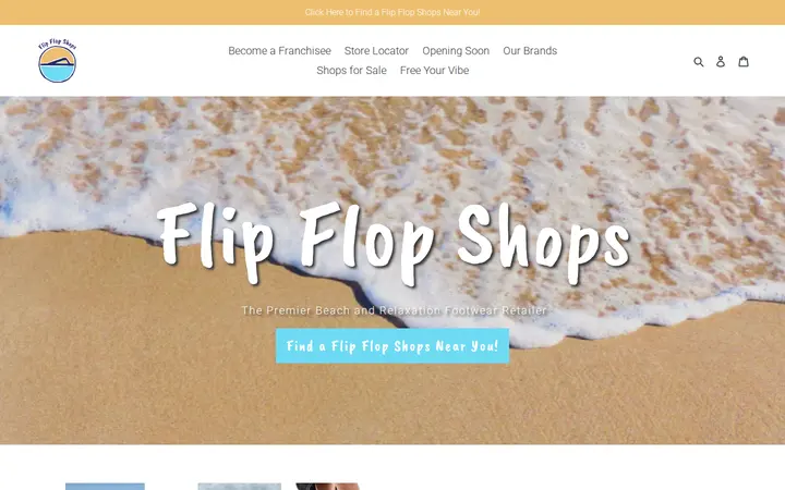 Website of Flip Flop Shops