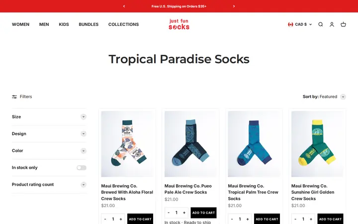 /collections/floral-socks-paradise-collection-cotton-made-cute-flower-printed-socks-for-men-women-kids — Just Fun Socks