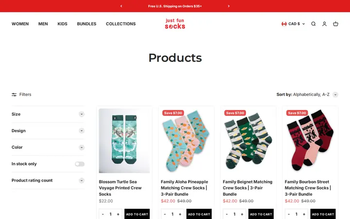 /collections/all — Just Fun Socks