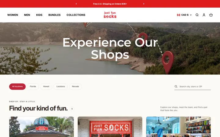 /pages/just-fun-socks-store-all-locations — Just Fun Socks