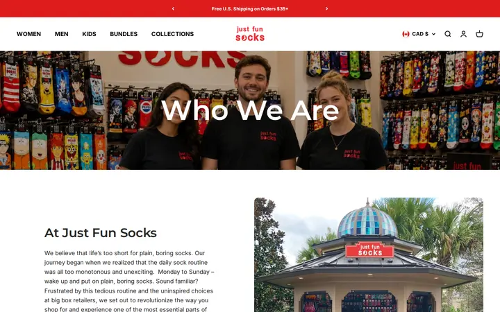 /pages/about-us — Just Fun Socks