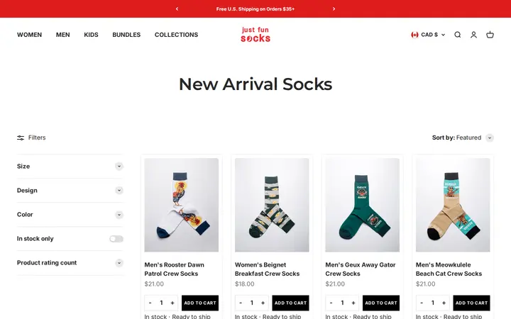 /collections/new-arrival-socks-latest-novelty-funny-cotton-made-socks-for-all — Just Fun Socks