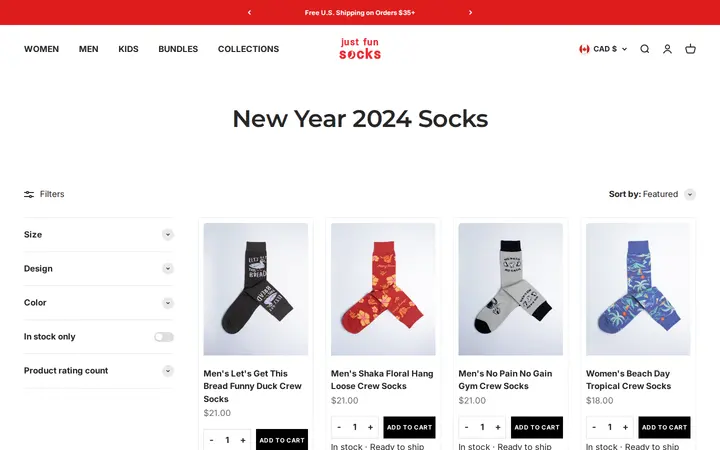 /collections/new-year-2024-socks-funny-cotton-made-colorful-socks-for-all — Just Fun Socks