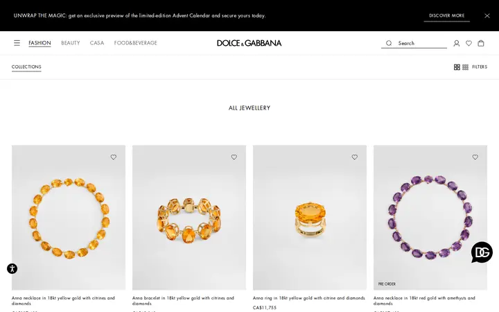/en-ca/fashion/watches-and-jewelry/jewelry/view-all — Dolce & Gabbana