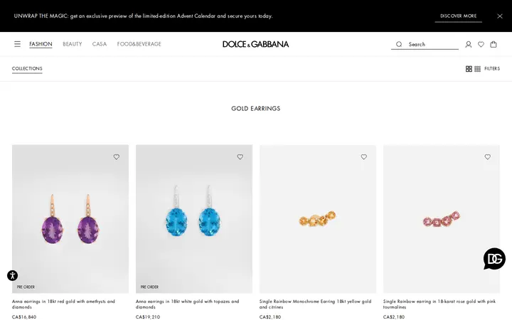 /en-ca/fashion/watches-and-jewelry/jewelry/earrings — Dolce & Gabbana