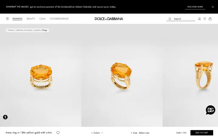 /en-ca/fashion/watches-and-jewelry/jewelry/rings/anna-ring-in-18kt-yellow-gold-with-citrine-and-diamonds-gold-WRSB1GWCTR1ZOO00.html — Dolce & Gabbana