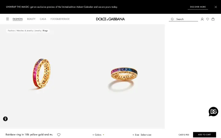 /en-ca/fashion/watches-and-jewelry/jewelry/rings/rainbow-ring-in-18k-yellow-gold-and-multicolored-sapphires-gold-WRLB1GWMIX1ZOO00.html — Dolce & Gabbana