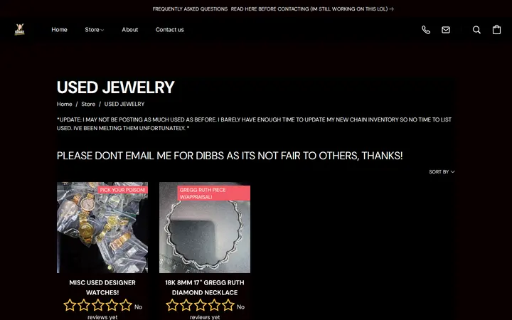 /products/USED-JEWELRY-c121796407 — HAWAII ROPE CHAINS - NO STORE FRONT