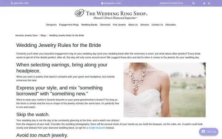 /blogs/wedding-jewelry-rules-for-the-bride — The Wedding Ring Shop