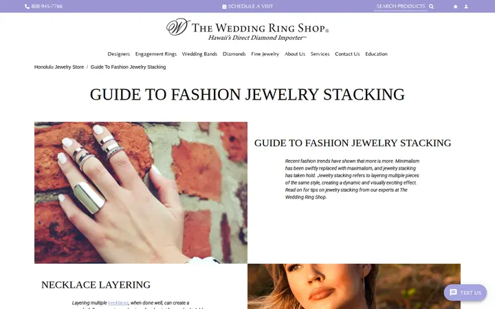 /guide-to-fashion-jewelry-stacking — The Wedding Ring Shop