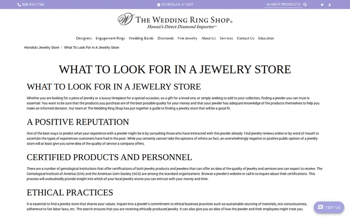 /what-to-look-for-in-a-jewelry-store — The Wedding Ring Shop