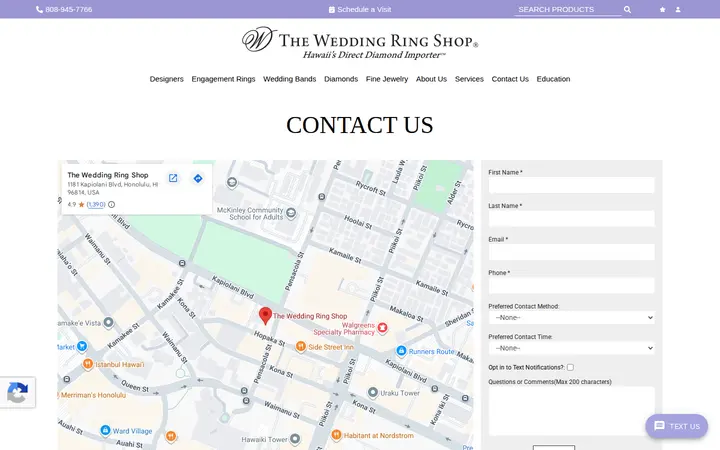 /contact-us — The Wedding Ring Shop