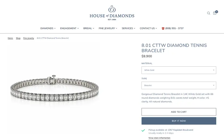 /collections/fine-jewelry/products/8-01-cttw-diamond-tennis-bracelet — House of Diamonds Hawaii