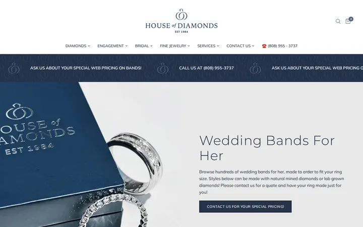 /collections/wedding-bands — House of Diamonds Hawaii
